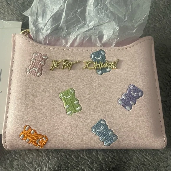 Betsey Johnson Pink Bear Pouch - Picture 3 of 10